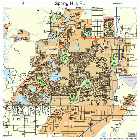 Map of Spring Hill Florida